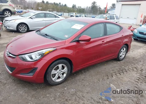2014 Hyundai Elantra Se z USA, uszkodzony, nr VIN 5NPDH4AE6EH535937